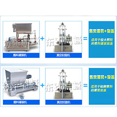 半自動醬類灌裝機+真空旋蓋機